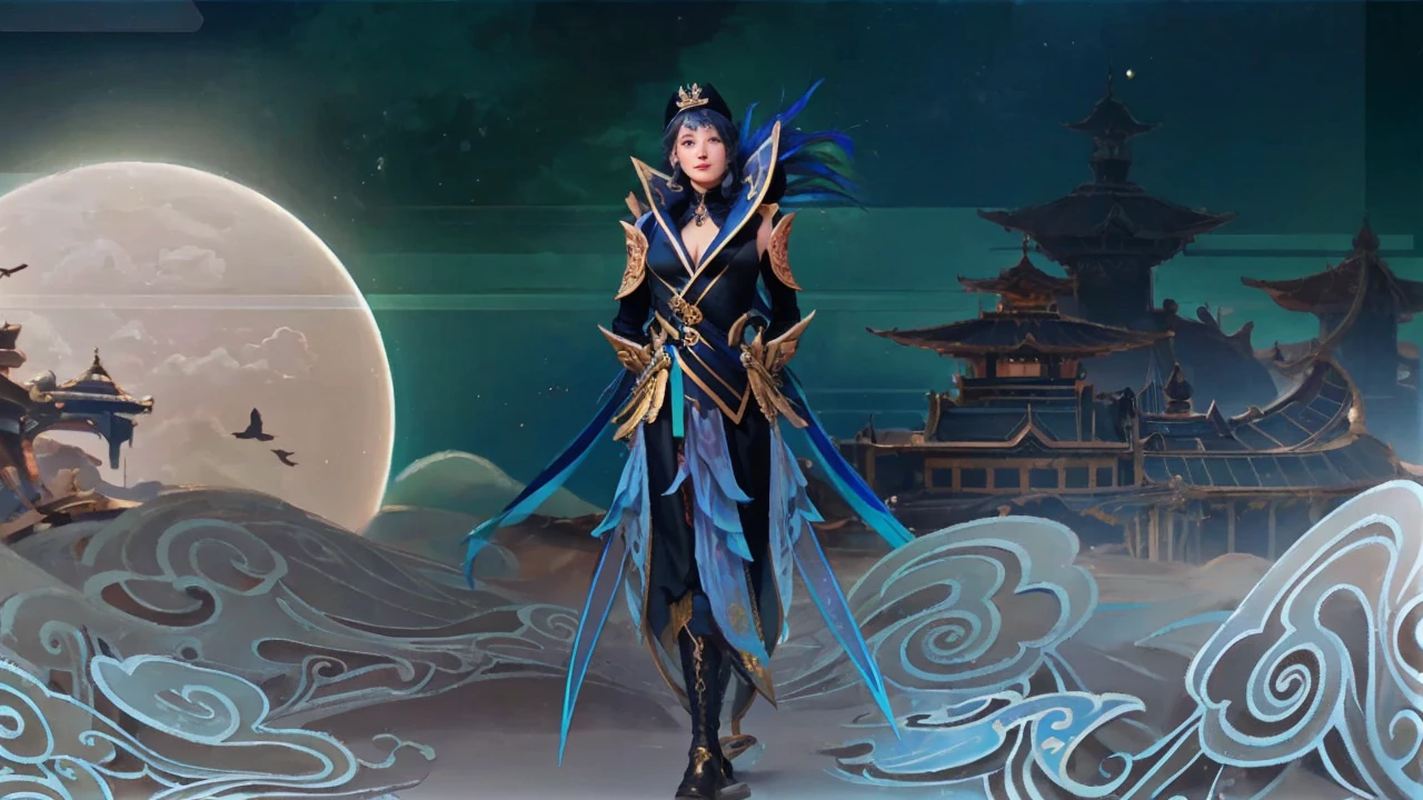 Masterpiece, best quality, high quality, very detailed CG uniform 8k wallpaper, 1girl, solo, blue hair, tattoo, short hair, hat, jewelry, smile, necklace, looking at the audience, hat, realistic, open mouth, teeth, upper body, vest, nose, bare shoulders, artist name, black tiara, collarbone, arm tattoo, blue eyes, lips, blur, oil painting, award winning photography, bokeh, depth of field, HDR, bloom, chromatic aberration, realism, very detailed, artstation Intricate, High Detail, dramatic, art by midjourney