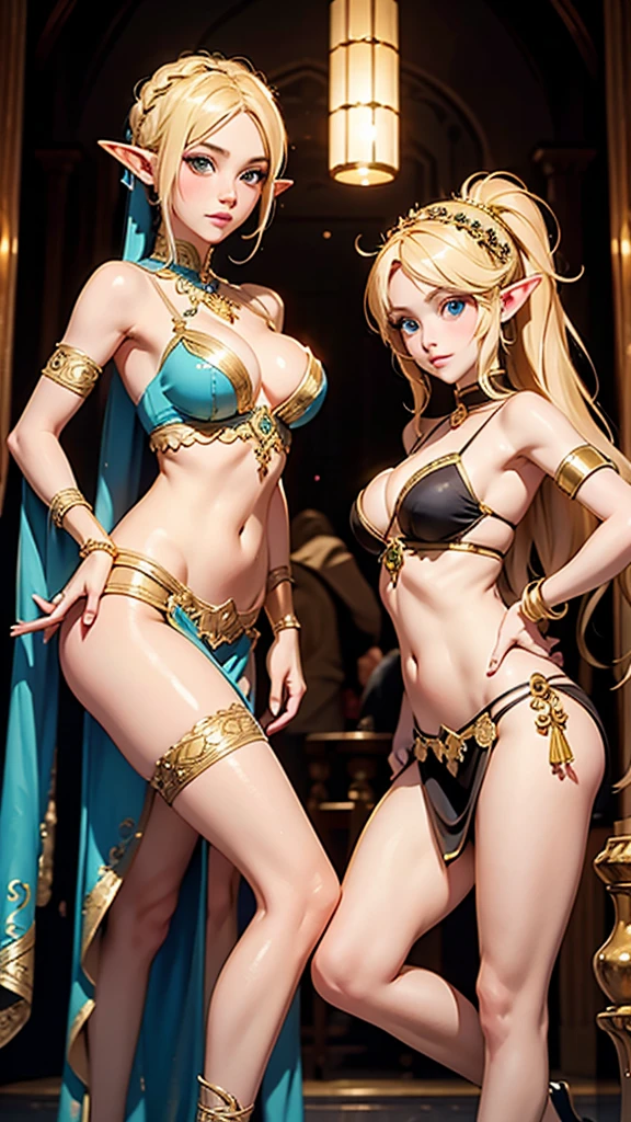 Blonde,Elf,Belly Dancer,Sisters