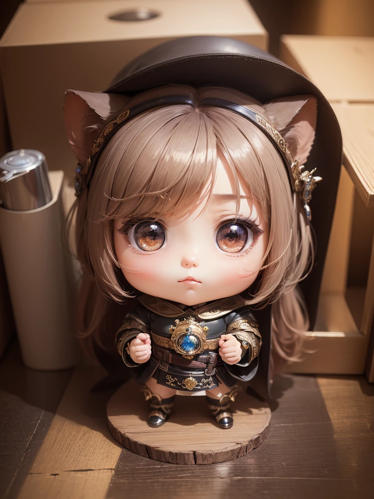 (((masterpiece、Highest quality、High resolution、Super detailed description、)))、(Chibi character's daughter:1.6)、3 heads、White Bob、Red Witch Hat、Luxury camisole with red frills、Red, transparent knee socks、Rose Charm、smile、Full body standing、Alone、sitting at the church altar、(((Chubby、Big Breasts、very lush udder、Big Ass、)))、Red High Heels、