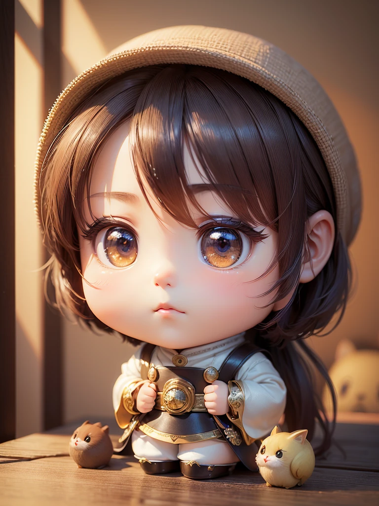 (((masterpiece、Highest quality、High resolution、Super detailed description、)))、(Chibi character's daughter:1.6)、3 heads、White Bob、Red Witch Hat、Luxury camisole with red frills、Red, transparent knee socks、Rose Charm、smile、Full body standing、Alone、sitting at the church altar、(((Chubby、Big Breasts、very lush udder、Big Ass、)))、Red High Heels、Cat ears headband、