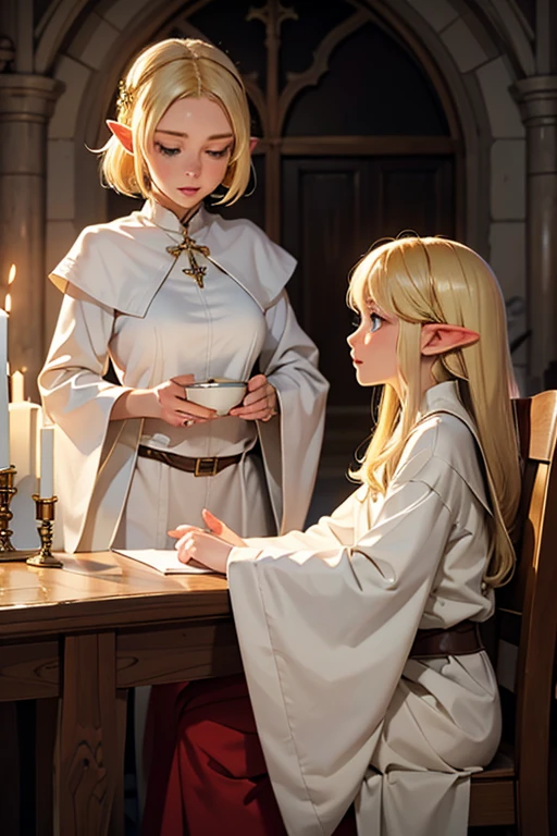 Blonde,Elf,holy water,Sisters