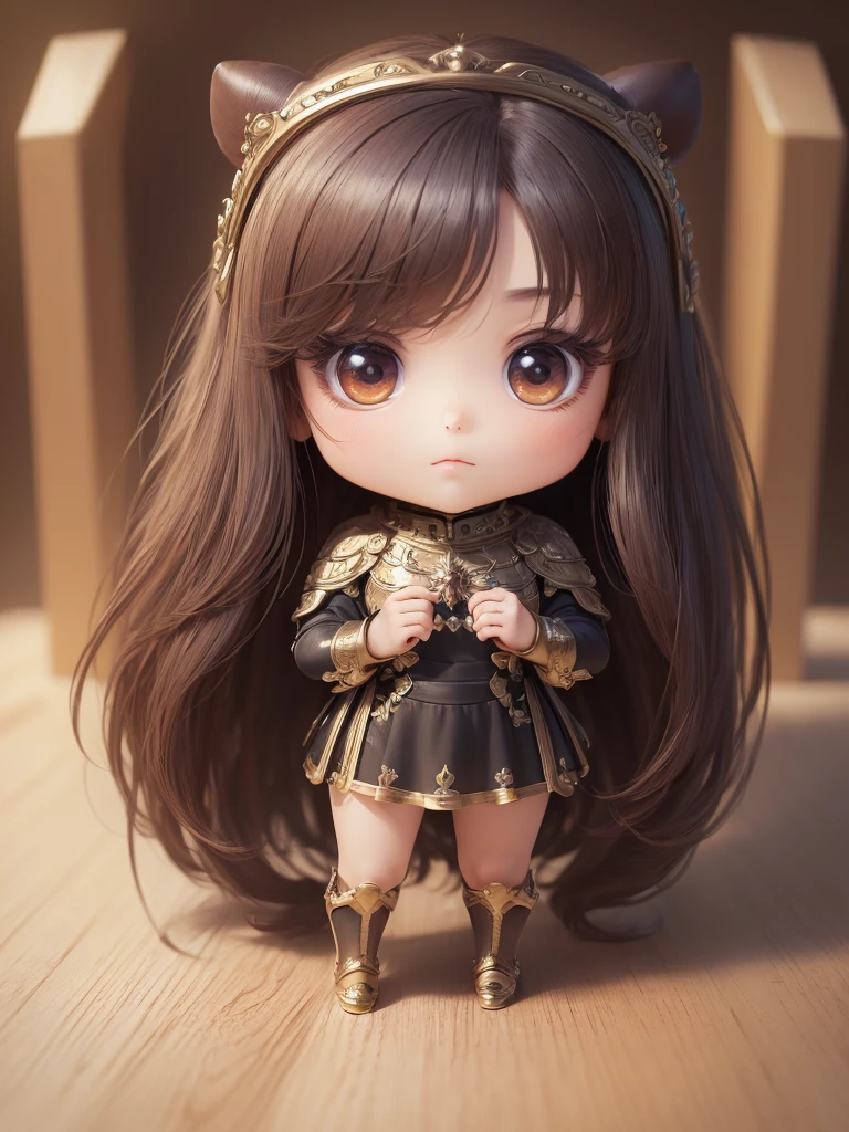 (((masterpiece､Highest quality､High resolution､Super detailed description､)))､(Chibi character&#39;s daughter:1.6)、3 heads､White Bob、Red Witch Hat、Red frilly luxury lingerie、Micro Mini Skirt､Red, transparent knee socks､Rose Charm、smile、Full body standing、Alone､Church altar､(((Chubby､Big Breasts､very lush udder､Big Ass､)))､Red High Heels､Cat ears headband､