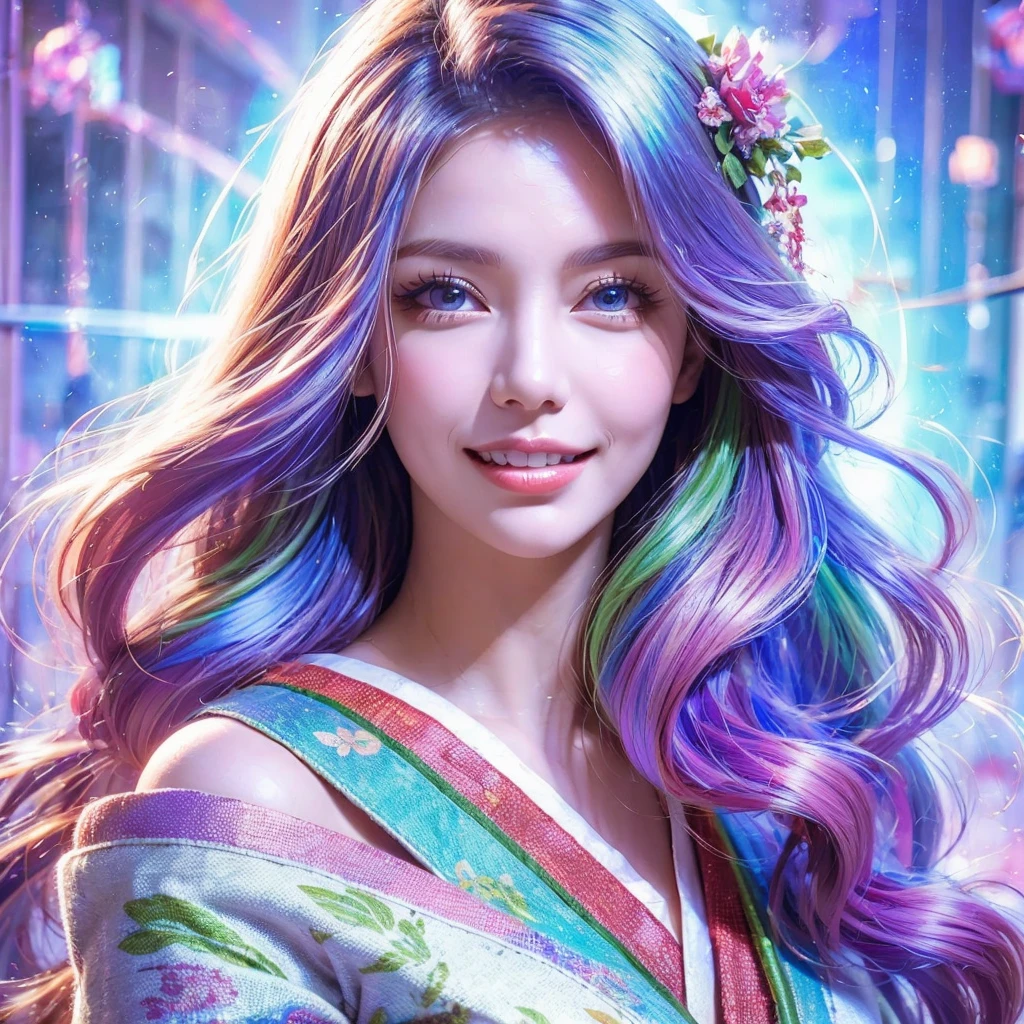 ((masterpiece)), ((Highest quality)), ((Complex)), ((Surreal)), (Realistic), (Mature Woman), ((No classes)), Very detailed, (1 female), Beautiful and exquisite, (Beautiful Teeth), Grin, Brunette bob hair, Brown eyes, ((blouse)), (Upper Body), (background:none), Perfect Eyes, Captivating eyes, Looking at the audience