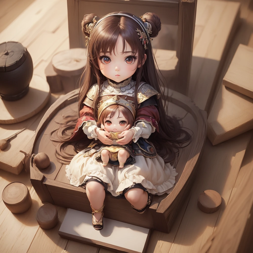 (((masterpiece、Highest quality、High resolution、Super detailed description、)))、(Chibi character's daughter:1.6)、3 heads、White Bob、Small devil、Succubus、Luxury Lingerie、Micro Mini Skirt、Red, transparent knee socks、Rose Charm、smile、Full body standing、Alone、Church altar、(((Chubby、((Big Breasts、))、(very lush udder)、Big Ass、)))、Red High Heels、Horn headband、Thick legs、