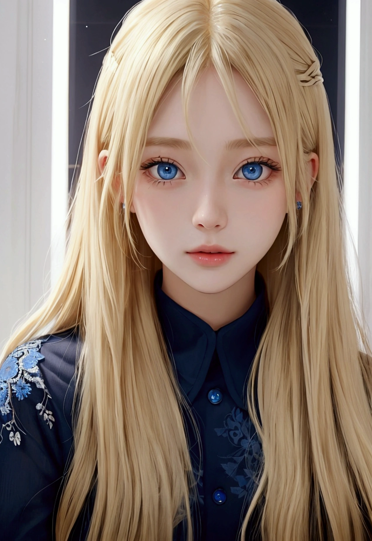 Chloe,A 21-year-old American girl,Long blond hair,Blue Eyes,Beautiful and generous,