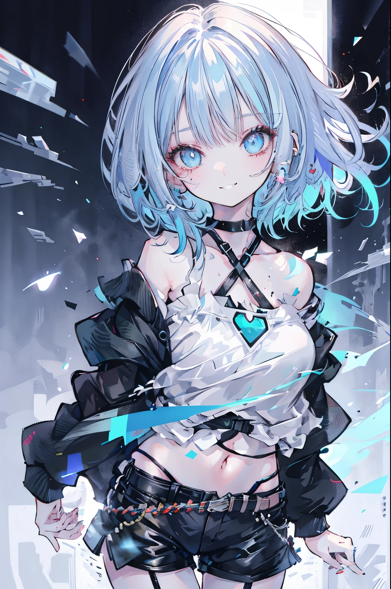 draw, depraved, Darkness, teens girl, Wings, Evil,Sexy,Heteropupil,Viscous liquid all over the body,private parts, Spray bodily fluids,比基尼,Cover the intimate area with your hands,is shy,best qualtiy,tmasterpiece,Extremely refined and beautiful,extremely detaile,8K,finely detailled