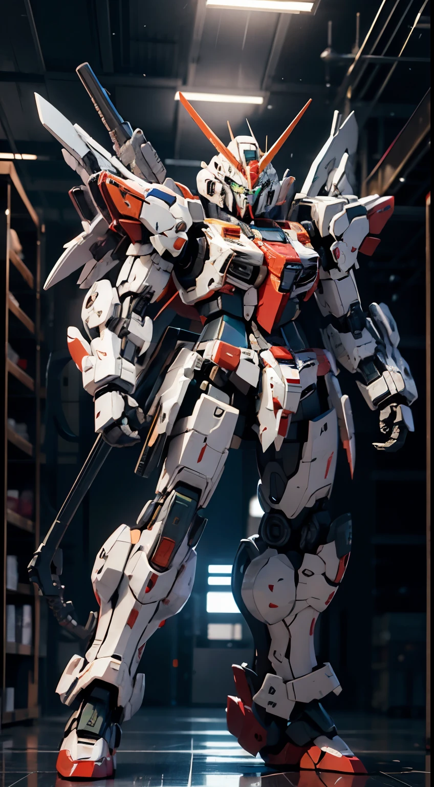 Z Gundam_Mecha, alone, green_eye, Are standing, arms, gun, no_human, Shine, robot, Mecha, Clenched_hand, science_fiction, shield, Looking_First, V-fin, cell phone_suit,
Cinema Lighting,Strong contrast,High level of detail,Highest quality,masterpiece,