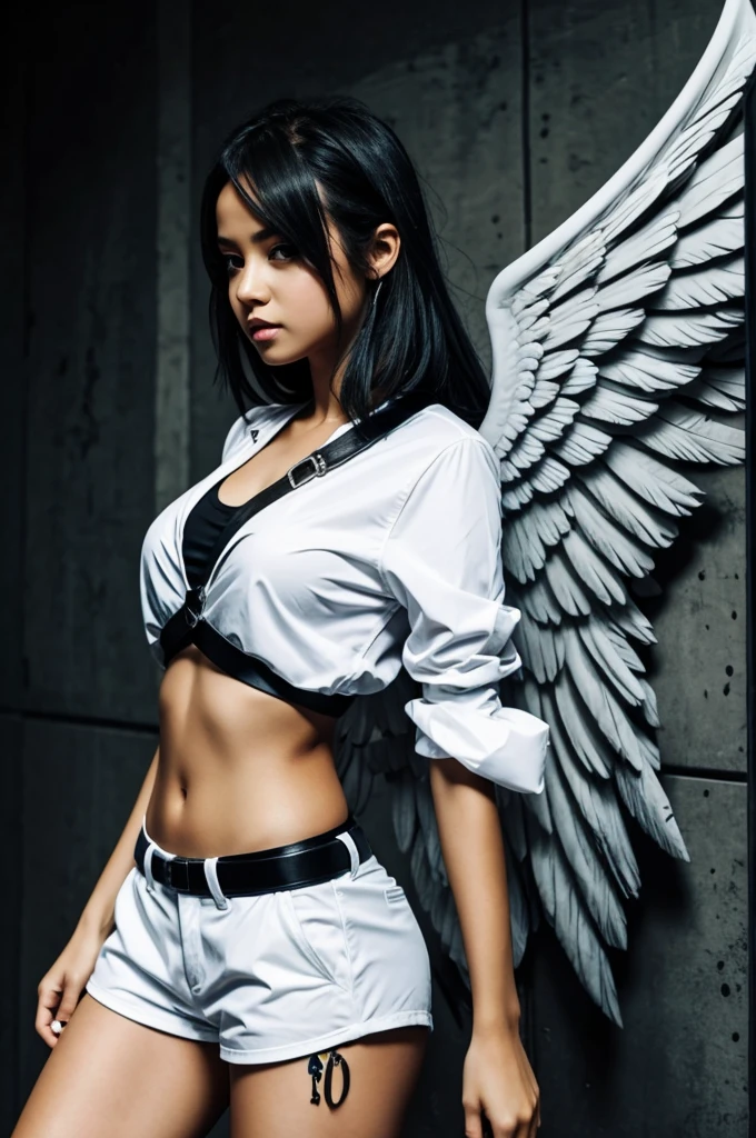 Girl gangster with wings name elle