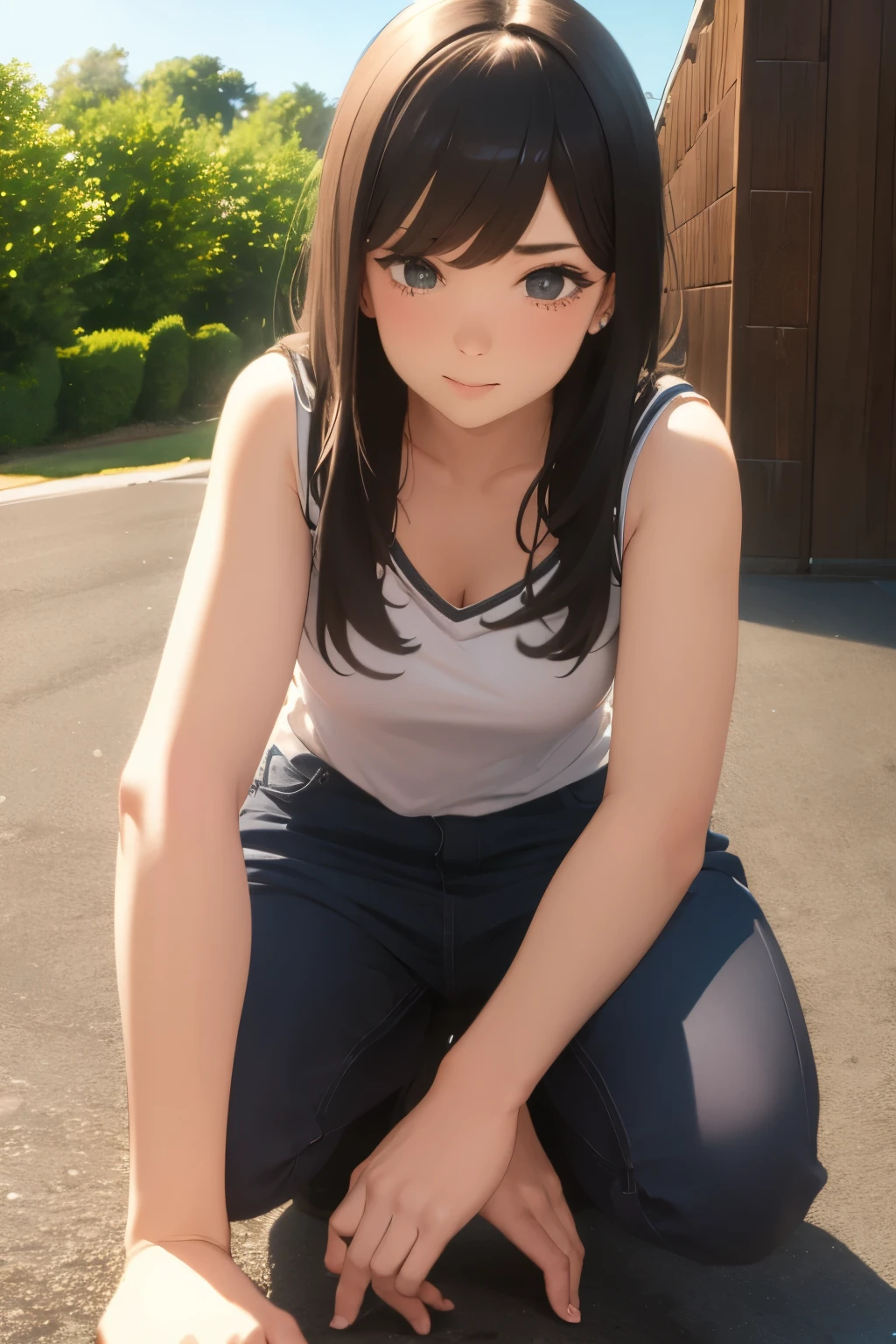 Girl farting