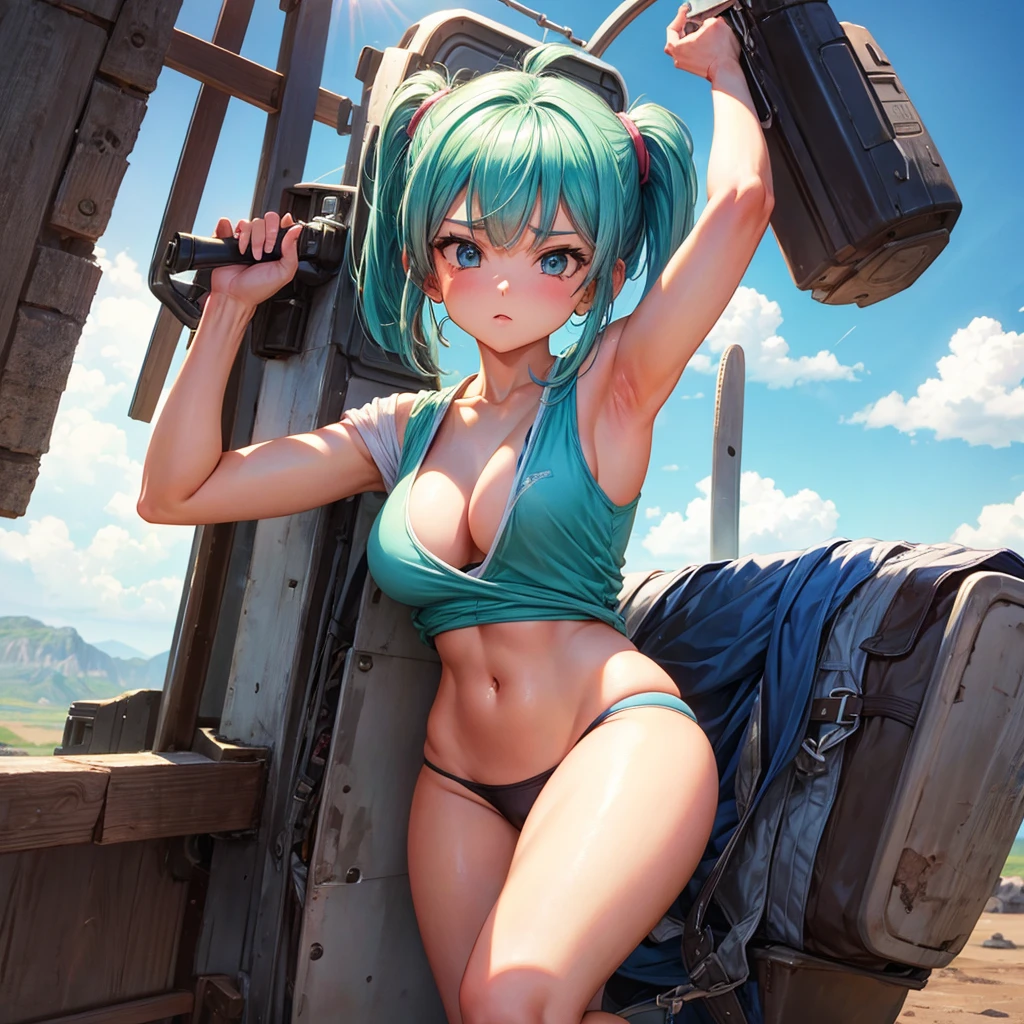 Giantess with firm , long sexy legs, yellow hair and in a bikini is lying on the ground, while the city at her feet burns in flames for the destruction she has caused, while the tiny people climb on her body to try to defeat her uselessly. Giantess, goddess, macrophilia, curvaceous body, hentai, fetish, sexy legs, bikini, high heels, high quality, tiny people, people climbing body, giantess body, small people