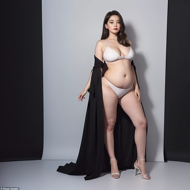 Close up of a person with a very large belly, photo taken from the front, Full growth at the front, Central full body frontal shot, photo taken from the front, Taken in the early 2020s, Showing shoulders from the front, seen from the front, frontal photo still, half body cut