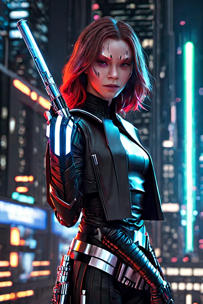 Techwear fashion breathtaking, natural light, dynamic angle, (anti-aliasing:1.2), elegant, soft scattered light, dramatic scene light saber . Futuristic, cyberpunk, urban, (tactical:1.23), sleek, dark, highly detailed digital painting, artstation, concept art, smooth, sharp focus, illustration, art by artgerm and greg rutkowski and alphonse mucha
