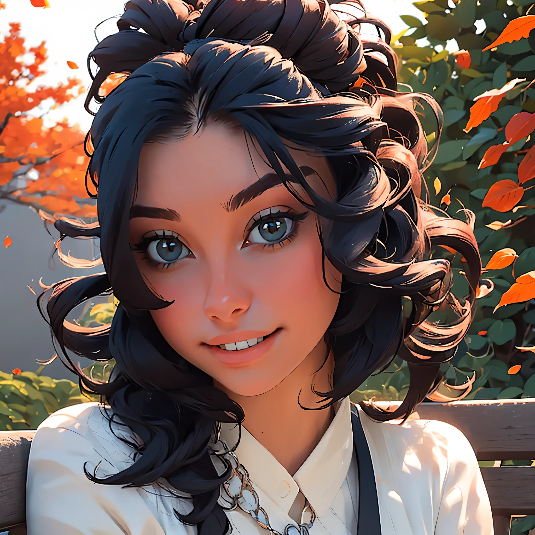 (best quality,4k,8k,highres,masterpiece:1.2),ultra-detailed,(realistic,photorealistic,photo-realistic:1.37),young woman wearing autumn fashion by Chanel,beautiful detailed eyes,beautiful detailed lips,extremely detailed eyes and face,longeyelashes,autumn scenery with falling leaves,crisp and vibrant colors,soft natural lighting,Chanel logo on the clothing,elegant posture,graceful and confident expression,wind blowing through her hair,fashionable accessories and handbag,falling leaves creating a dreamy atmosphere,fine texture and intricate details on the clothing,rich and warm color palette,high-fashion runway vibes,subtle hints of nostalgic elements,scenic garden setting with a bench,elements of nature blending harmoniously with the fashion,subtle lens flare effect,artistic composition with focus on the woman and her outfit,Chanel branding subtly incorporated into the composition,impeccable attention to detail present in every aspect of the image.