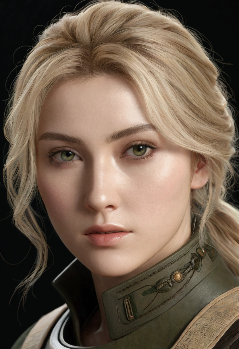 dressed, (photo realistic:1.4), (hyper realistic:1.4), (realistic:1.3),
(smoother lighting:1.05), (Improve the quality of cinematic lighting:0.9), 32K,
1 girl,20 year old girl, realistic lighting, Backlight, light shines on your face, ray tracing, (bright light:1.2), (Improvement of quality:1.4),
(Highest quality realistic textured skin:1.4), detailed eyes, detailed face,
(Tired, sleepy and grumpy), close up of face, combat gear, green combat gear
(Enhance the mood of your body line:1.1), (Enhances the beauty of skin texture:1.1), blonde hair, korean wolf cut, medium length hair, smoking cigarette