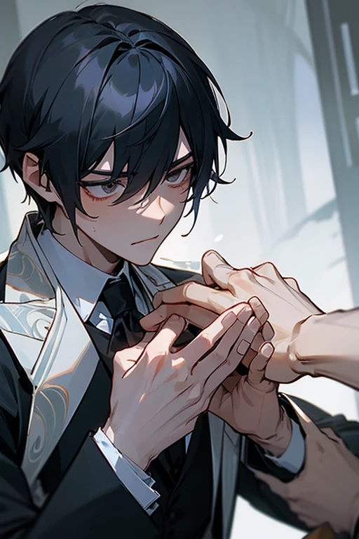 male、male性、Short Hair、adult、Two people、duo、Two peopleのmale、beautiful、perfection、Delicate lines、大柄のmale、Stocky build、Two peopleの大柄のmale、Slender、stylish、Clumsy Hands、Bony wrists、Visible streaks、grace、suit、Delicate pattern、upscale、Turn your face、Sidelong glance、Sharp Eye、mysterious eyeysterious、Obsession、bondage、Murderous Intent、hatred、Cold-hearted、Interest and concentration、Confrontation