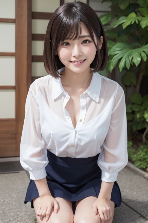 Japanese、OL、Close your eyes、Bitter smile、
Sheer blouse、
Open collar、valley、Put your chest close、
Flared mini skirt、pumps、
Leaning forward、Crouching posture、
4KQuality.