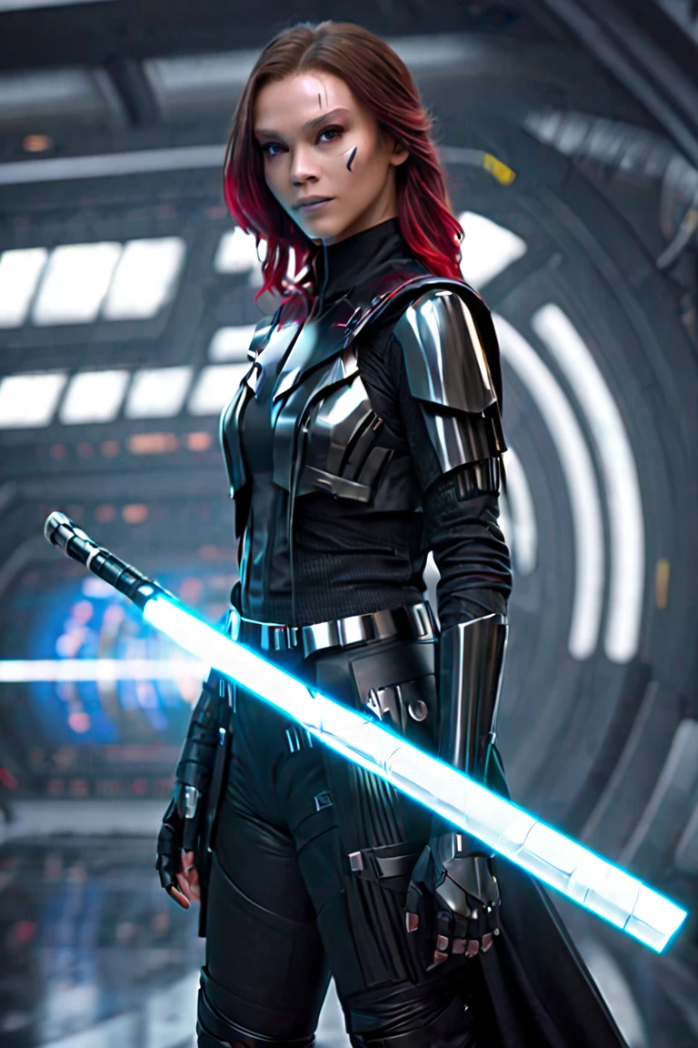 Techwear fashion breathtaking, natural light, dynamic angle, (anti-aliasing:1.2), elegant, soft scattered light, dramatic scene light saber . Futuristic, cyberpunk, urban, (tactical:1.23), sleek, dark, highly detailed digital painting, artstation, concept art, smooth, sharp focus, illustration, art by artgerm and greg rutkowski and alphonse mucha
