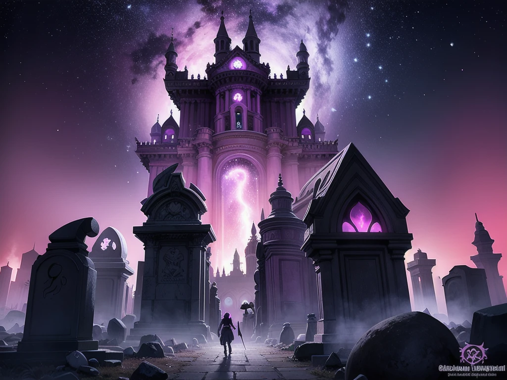 universe, grimdark, skullish, tombstone, bat, purple, Pink