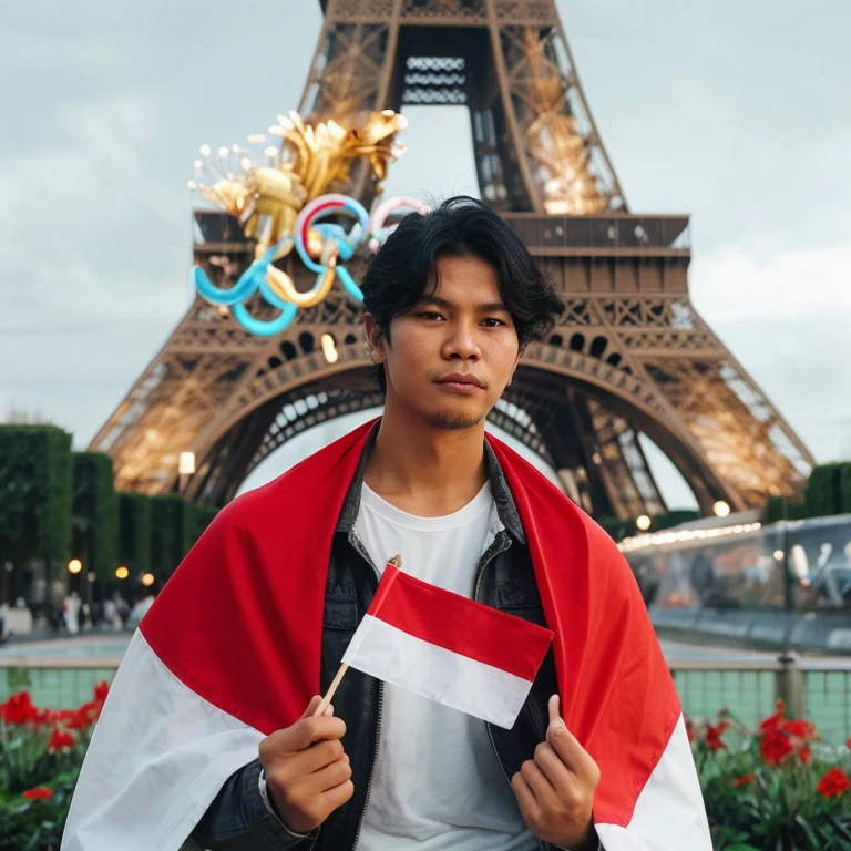 Indonesian male in Paris