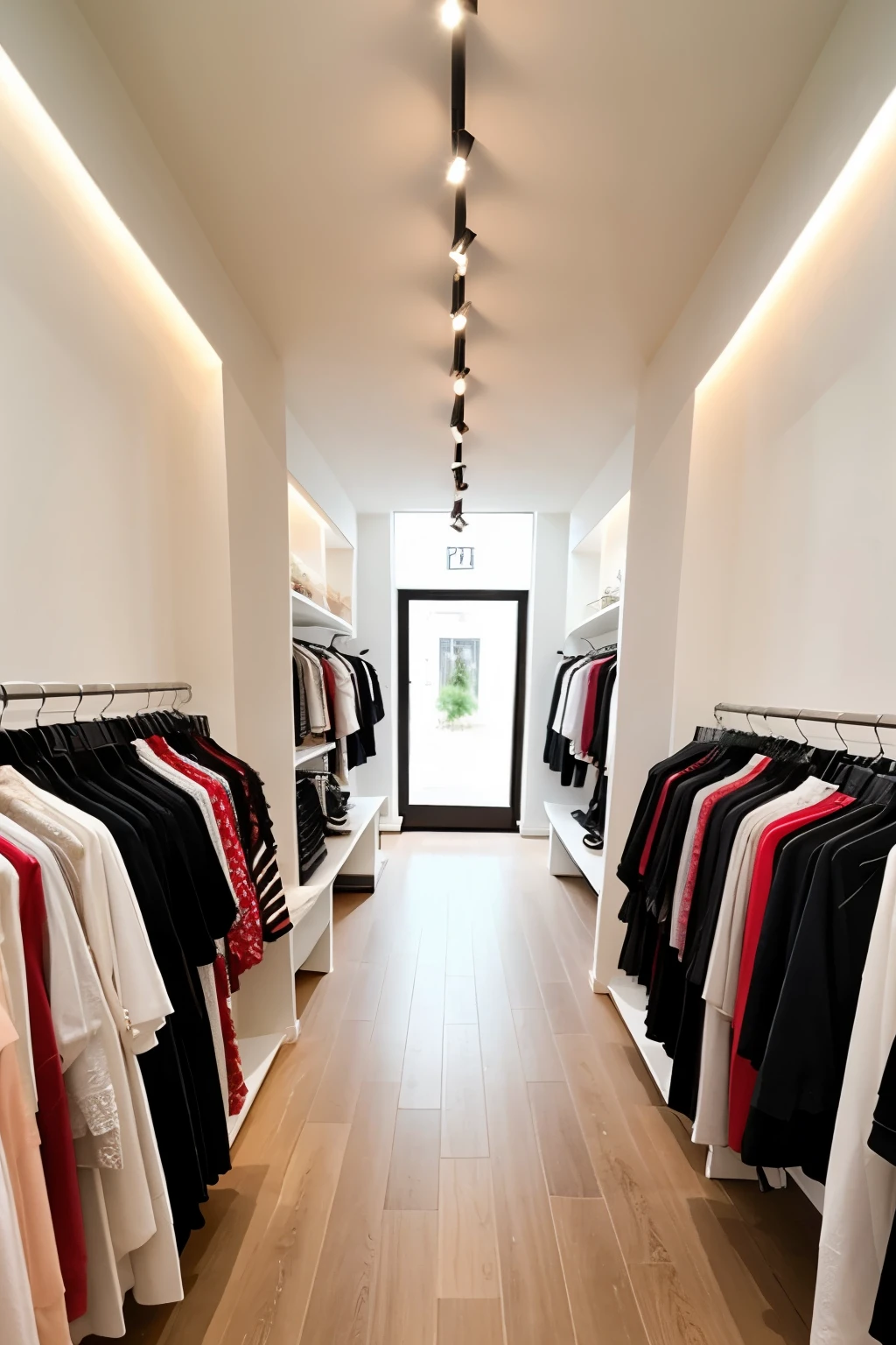 small but elegant clothing store, where I am within it