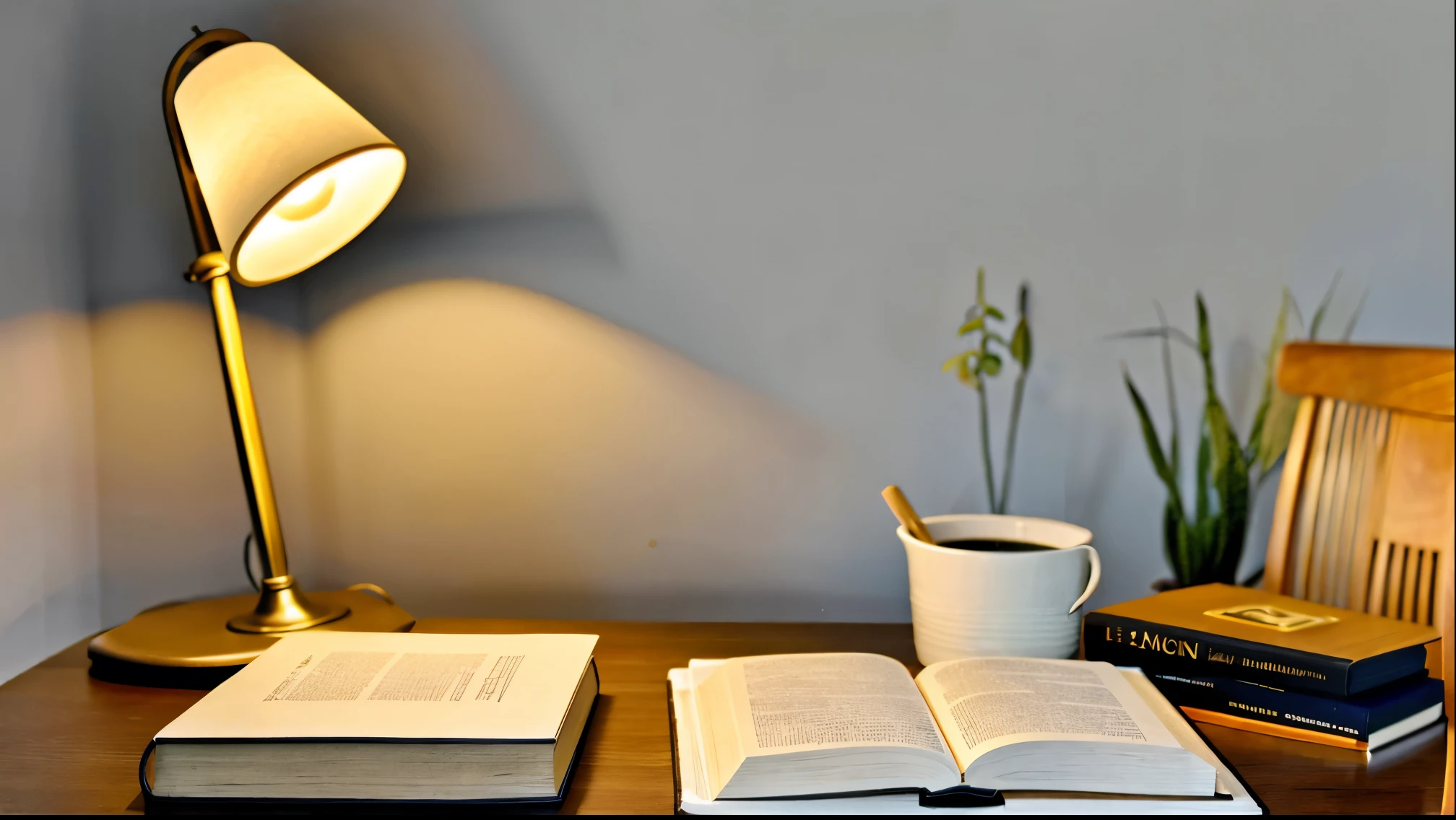 desk, textbooks, lampshade, computer, study, leitura, tabletop, corner, 