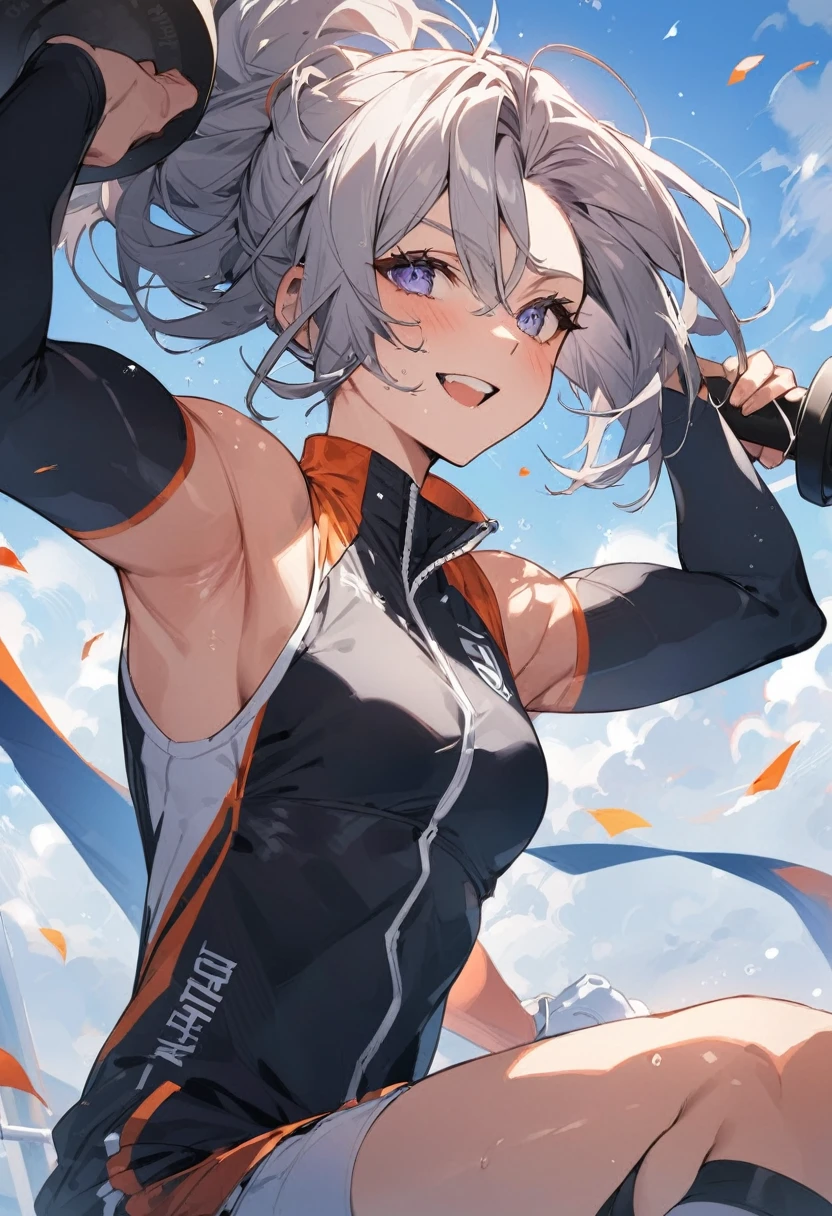 Anime girl in swimsuit posing by the pool, best anime 4k konachan wallpaper, anime style 4 k, badass anime 8 K, Ilya Kuvshinov. Anime art wallpaper 8k, anime moe art style, anime art wallpaper 4k, anime art wallpaper 4k, anime wallpaper 4k