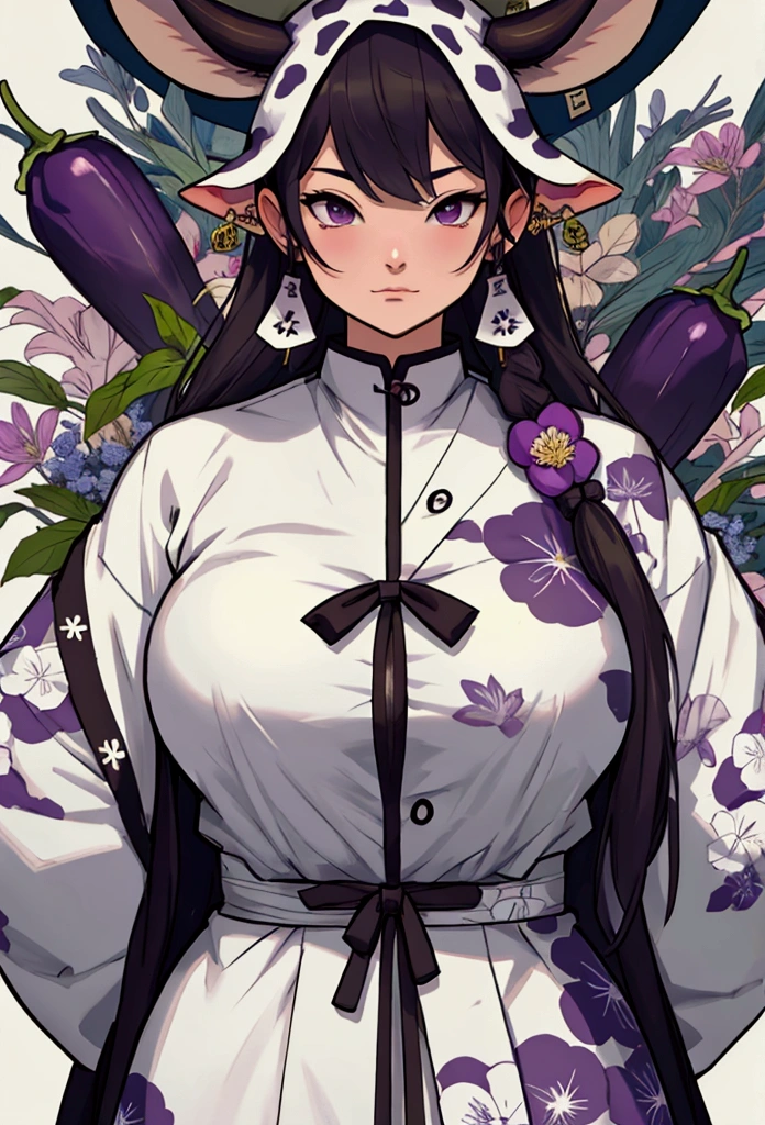 Eggplant for Obon(Spirit Cow)Illustration of
