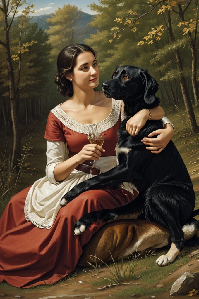 Woman with dog
