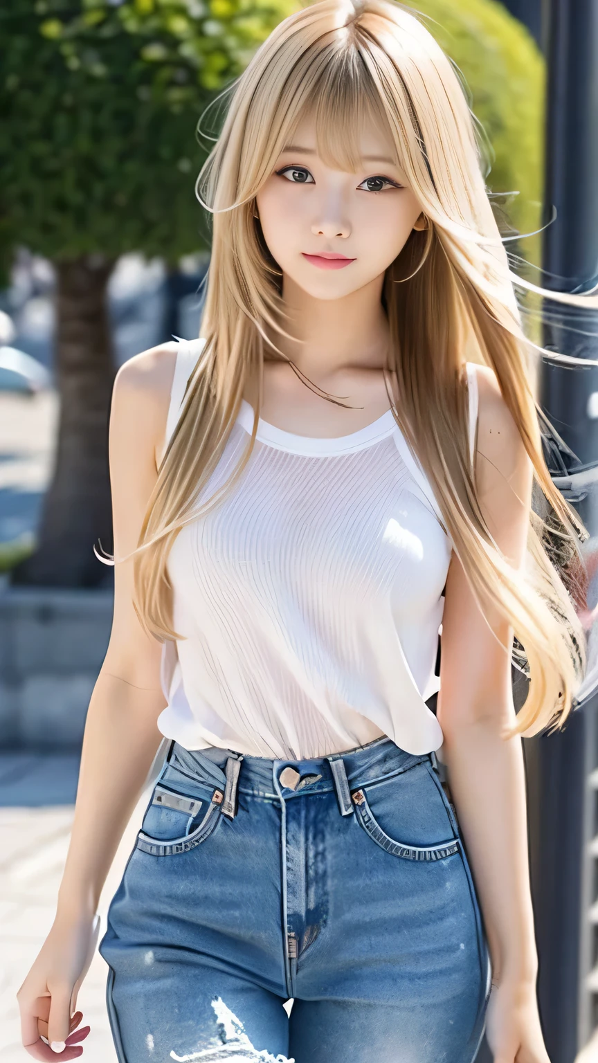 Sexy big 、Sexy cute looks and cute 15 year old beautiful girl, Beautiful and sexy face、A strong wind blows my hair in front of my face、Beautiful blonde with long straight hair hiding her cute and sexy eyes behind long bangs