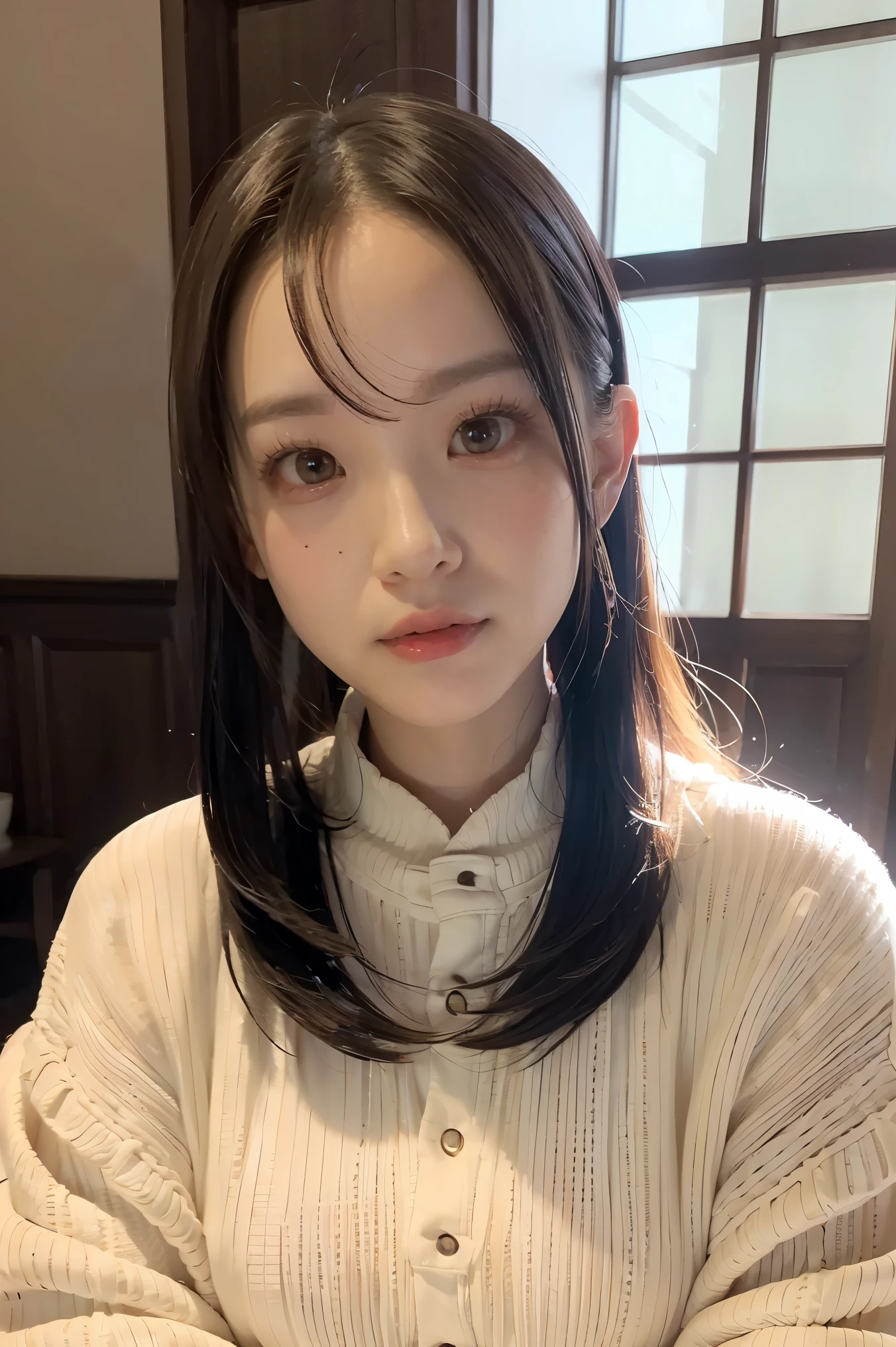 (Ink, amazing: 1.3, unified 8k wallpaper, realistic, detailed: 1.2, masterpiece, illustration), [((1 girl), upper_body, dynamic angle, world masterpiece theater: 1.2, best quality, restrained, beautiful, ghost dance sweater, long hair flowing, soft gloss: 0.8, chrysanthemum double), :( film lighting: 1.3, len_flare: 1.2, Dunhuang elements)]