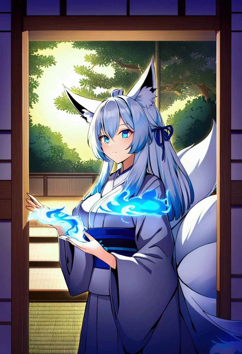 fox Light blue hair beast girl indigo fur fox beast girl fox Light blue hair beast girl indigo fur fox beast girl Wallpaper 4k,8k,highly detailled,,vivid colors,detailed kitsune with 9 tails,traditional Japanese artwork,tatami floor,beautiful cherry blossoms,floating lanterns,dark silhouette of a pagoda,subtle moonlight,dense forest,ethereal atmosphere,dappled sunlight,whimsical spirit,serene expression,elaborate kimono and obi,delicate hand-painted details,luminous eyes Anime Style fox blue White-faced golden-haired nine-tailed fox Coat blue boy fox Light blue hair beast girl indigo fur fox beast girl Anime Style fox blue White-faced golden-haired nine-tailed fox Coat blue mysterious background Blue Flame girl have a ball of light fox Light blue hair beast girl indigo fur fox beast girl mysterious background Blue Flame girl have a ball of light Anime Style fox blue White-faced golden-haired nine-tailed fox Coat blue She has a long blue ribbon in her hair She has a long blue ribbon in her hair mysterious background Blue Flame girl have a ball of lightfox Light blue hair beast girl indigo fur fox beast girl Anime Style fox blue White-faced golden-haired nine-tailed fox Coat blue mysterious background Blue Flame girl have a ball of light fox Light blue hair beast girl indigo fur fox beast girl