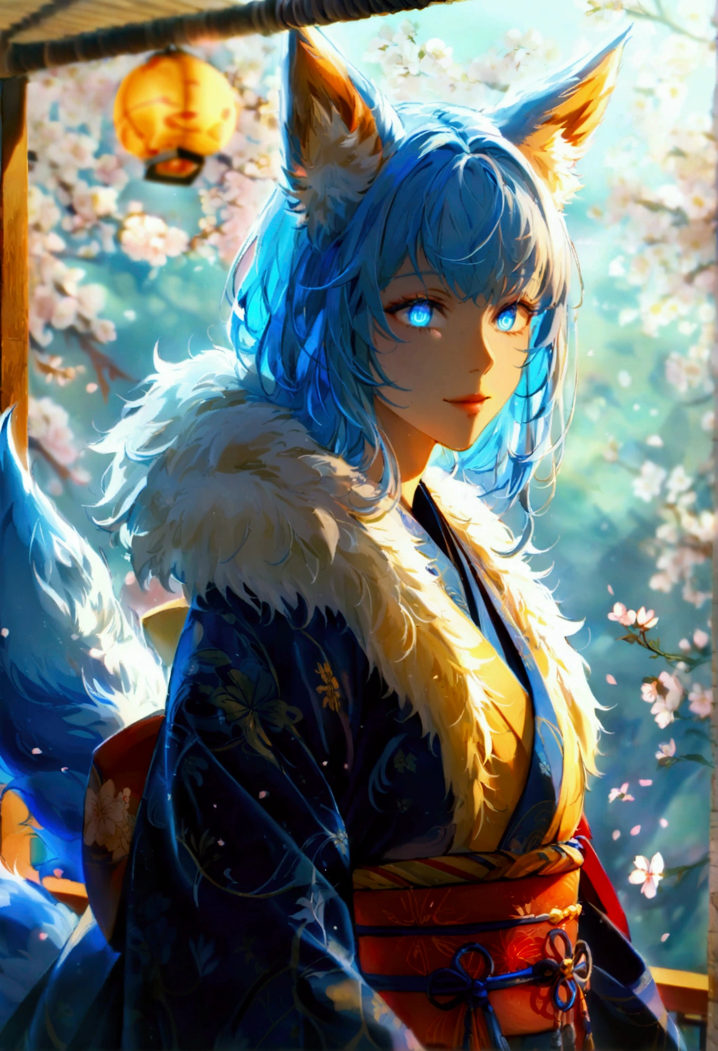 fox Light blue hair beast girl indigo fur fox beast girl fox Light blue hair beast girl indigo fur fox beast girl Wallpaper 4k,8k,highly detailled,,vivid colors,detailed kitsune with 9 tails,traditional Japanese artwork,tatami floor,beautiful cherry blossoms,floating lanterns,dark silhouette of a pagoda,subtle moonlight,dense forest,ethereal atmosphere,dappled sunlight,whimsical spirit,serene expression,elaborate kimono and obi,delicate hand-painted details,luminous eyes Anime Style fox blue White-faced golden-haired nine-tailed fox Coat blue boy fox Light blue hair beast girl indigo fur fox beast girl Anime Style fox blue White-faced golden-haired nine-tailed fox Coat blue boy boy mysterious background Blue Flame girl have a ball of light fox Light blue hair beast girl indigo fur fox beast girl mysterious background Blue Flame girl have a ball of light Anime Style fox blue White-faced golden-haired nine-tailed fox Coat blue boy boy mysterious background Blue Flame girl have a ball of light She has a long blue ribbon in her hair.