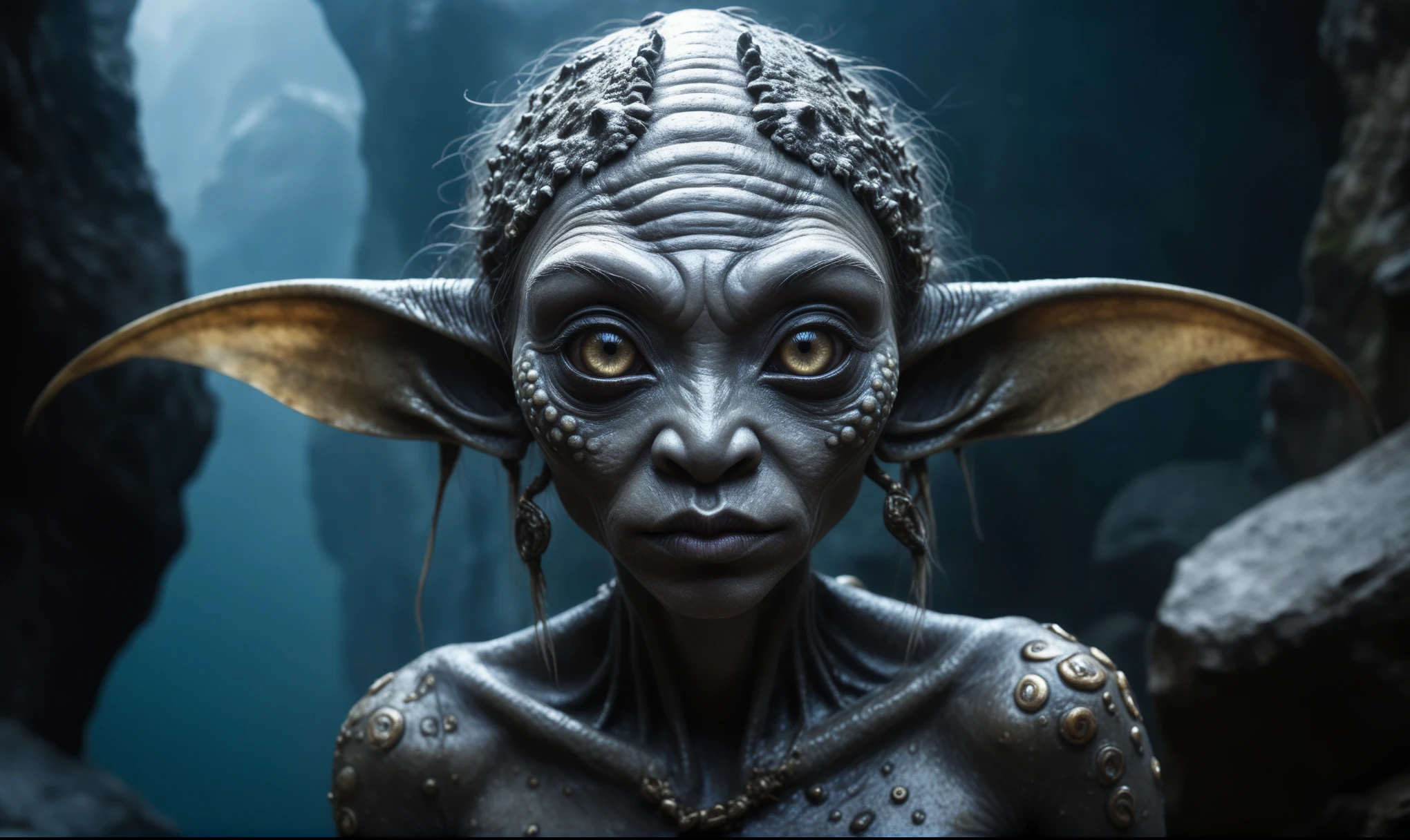 full body shot,beggar deep niobium paladium The Alien Entity,native italian babychild, wants eat,survival in criminal city of future, Technicolor,natural skin textures, hyper realism, hyper detailed,Extremely detailed,High contrast,Masterpiece,Realistic,Ultra Detailed, intricate details,realistic humid leather,extremly intricate,Epic Realistic, cinematic style,irina yermolova,high contrast,hdr,extremely detailed, deep night landscape,masterpiece,intricate details,faded,eyes extremely detailed, high detailed eyes,8k resolution,RAW,retina, Nikon Z9,China,orc,Li River ,Guangxi Zhuang of China,tkt style, pointed ears perfect, Elf,transition between two art styles, Ink painting to photorealism, Double contact, X-ray, Creative, vivid light, masterpiece, fantasy, Abstract, Surrealism, super detailed, high resolution, stop:35;(((creature with a spectral and ghostly appearance)). Her skin is pale, almost translucent,ancient rock paintings of the first people,sharkfish's leather