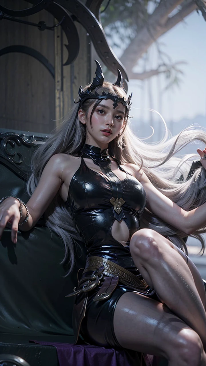 a close up of a girl (mobile legends character detailed black hair, big booobs ,  shadowbringers cinematic, 4 k detail fantasy, a beautiful fantasy empress, game cg, xianxia fantasy, xianxia hero, 2. 5 d cgi anime fantasy artwork, cinematic goddess close shot, ruan jia and artgerm, wow 4 k detail fantasy, hyperdetailed fantasy character