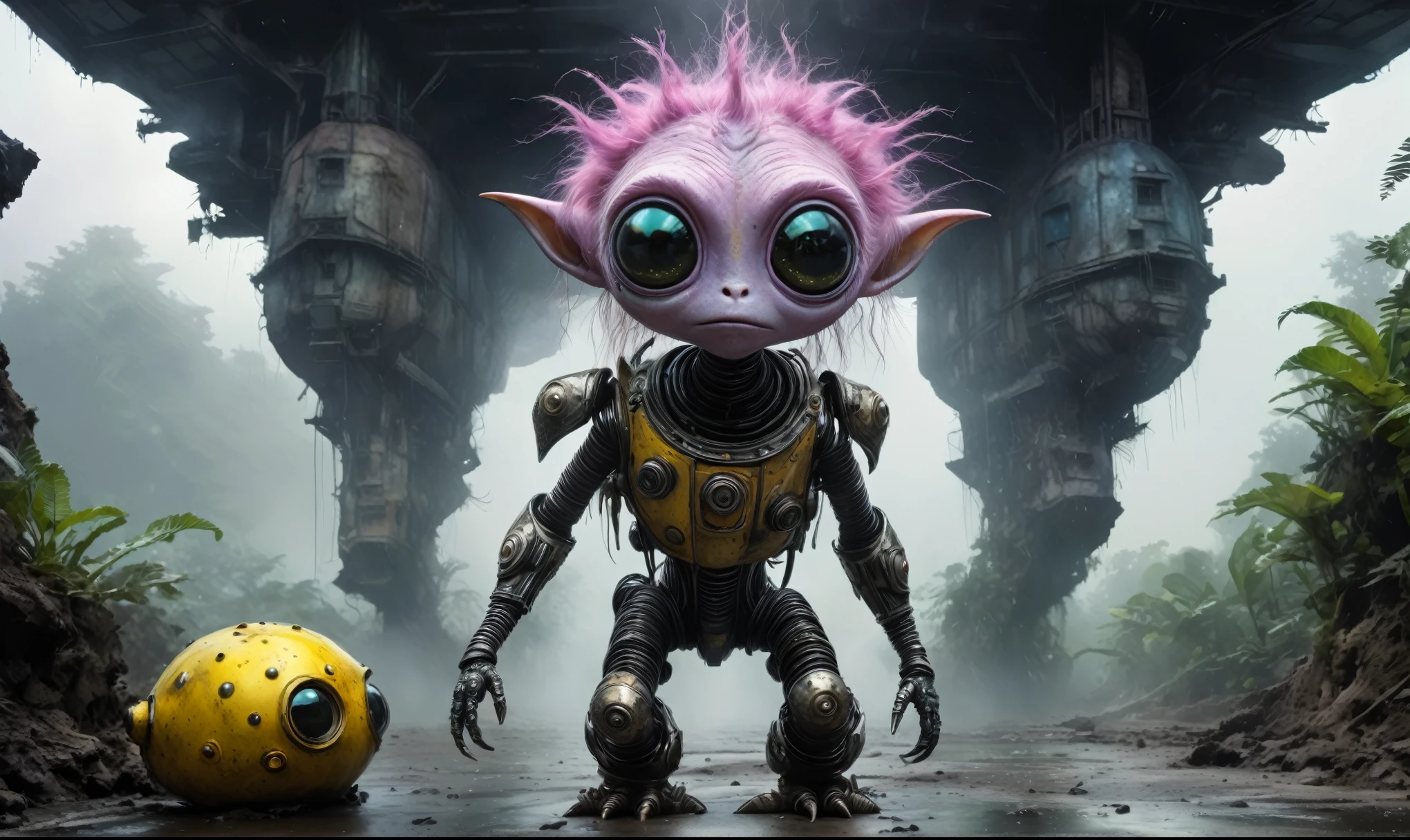full-body-shot,fairy, Cinematic,Muted colors, Technicolor,natural skin textures,Quentin Blake Style Photography,full body shot,beggar deep niobium paladium The Alien Entity,native italian babychild, wants eat,survival in criminal city of future, Technicolor,natural skin textures, hyper realism, hyper detailed,Extremely detailed,High contrast,Masterpiece,Realistic,Ultra Detailed, intricate details,realistic humid leather,extremly intricate,Epic Realistic, cinematic style,irina yermolova,high contrast,hdr,extremely detailed, deep night landscape photo,masterpiece,intricate details,faded,eyes extremely detailed, high detailed eyes,8k resolution,RAW,retina, Nikon Z9,China,orc, Guangxi Zhuang ,tkt style, perfect, Elf,kiwi,transition between two art styles, Ink painting to photorealism, Double contact, X-ray, Creative, vivid light, masterpiece, fantasy, Abstract, Surrealism, super detailed, high resolution, stop:35;(((creature with a spectral and ghostly appearance)). Her skin is pale, almost translucen,full body,bailong plant Caribbean sparas made of dead charcoal ,charcoal Alien ,ominous winter landscape, intricate details,realistic humid skin,extremely intricate,Epic Realistic ,home drama, thriller, cinematic style,Nicola Samori,Wangechi Quality, messy hair,pretty face,extremely detailed,masterpiece,intricate details,faded,eyes extremely detailed,high detailed eyes,16k resolution,RAW, Nikon Z9,transition between two art styles, Ink painting to photorealism, Double contact, X-ray,natural skin textures, hyper realism, hyper detailed,Extremely detailed,High contrast,Masterpiece,Realistic,Ultra Detailed, intricate details,realistic humid leather,extremly intricate,Epic Realistic, cinematic style,irina yermolova,high contrast,hdr,extremely detailed,badonkadonk,starfish's leather ,A Modern flat toon Crazy whit a Big ONE a Only Eye Robot USSR , and helmet Style, tongs in hands, Tv head, pinhead, camouflage Yellow White Pink Rusty, Ambient in a meteorite crater super detailed,