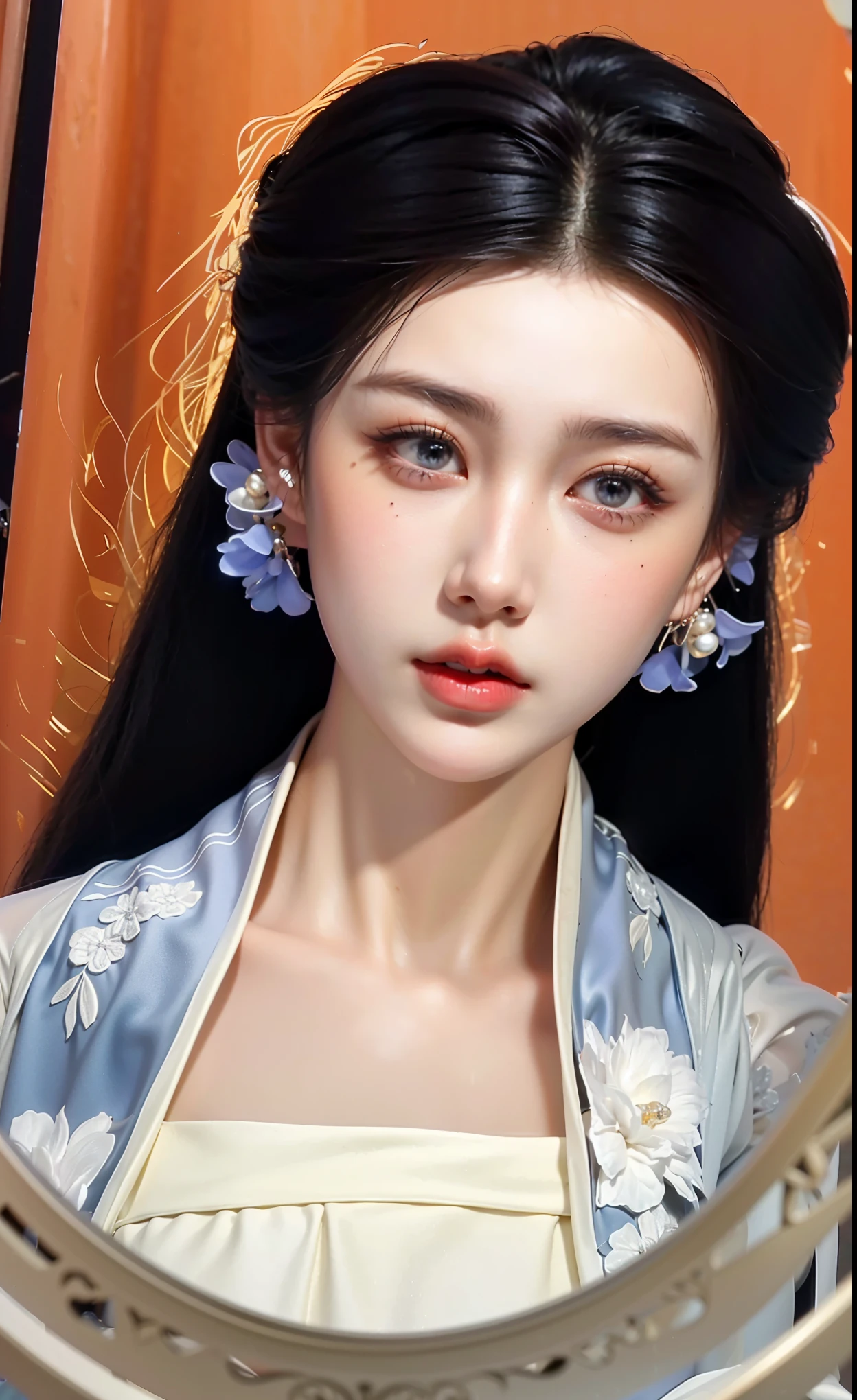 Game Art,Best image quality,Maximum resolution,8K,(A bust photo),(portrait),(Head close-up),(Rule of Thirds),Unreal Engine 5 rendering works,20 year old girl,((Queen)),The eyes are very detailed,(Large Breasts),Elegant and noble,light,Ray Tracing,Game CG,((3D Unreal Engine)),OC rendering reflection mode,4K,Ultra-clear,Sensual,Translucent lace,Fair and plump figure,Pretty Face,Glossy Gel Coat,身着华贵礼服的Queen,Crystal Gem Crown,Necklace jewelry,blue eyes,The tattoo is very three-dimensional,Gorgeous and intricate tattoo designs,Ultra-clear portrait, thick lips(Red lipstick),Gorgeous clothing,Diamond Gold,Luxury Costume Jewelry,