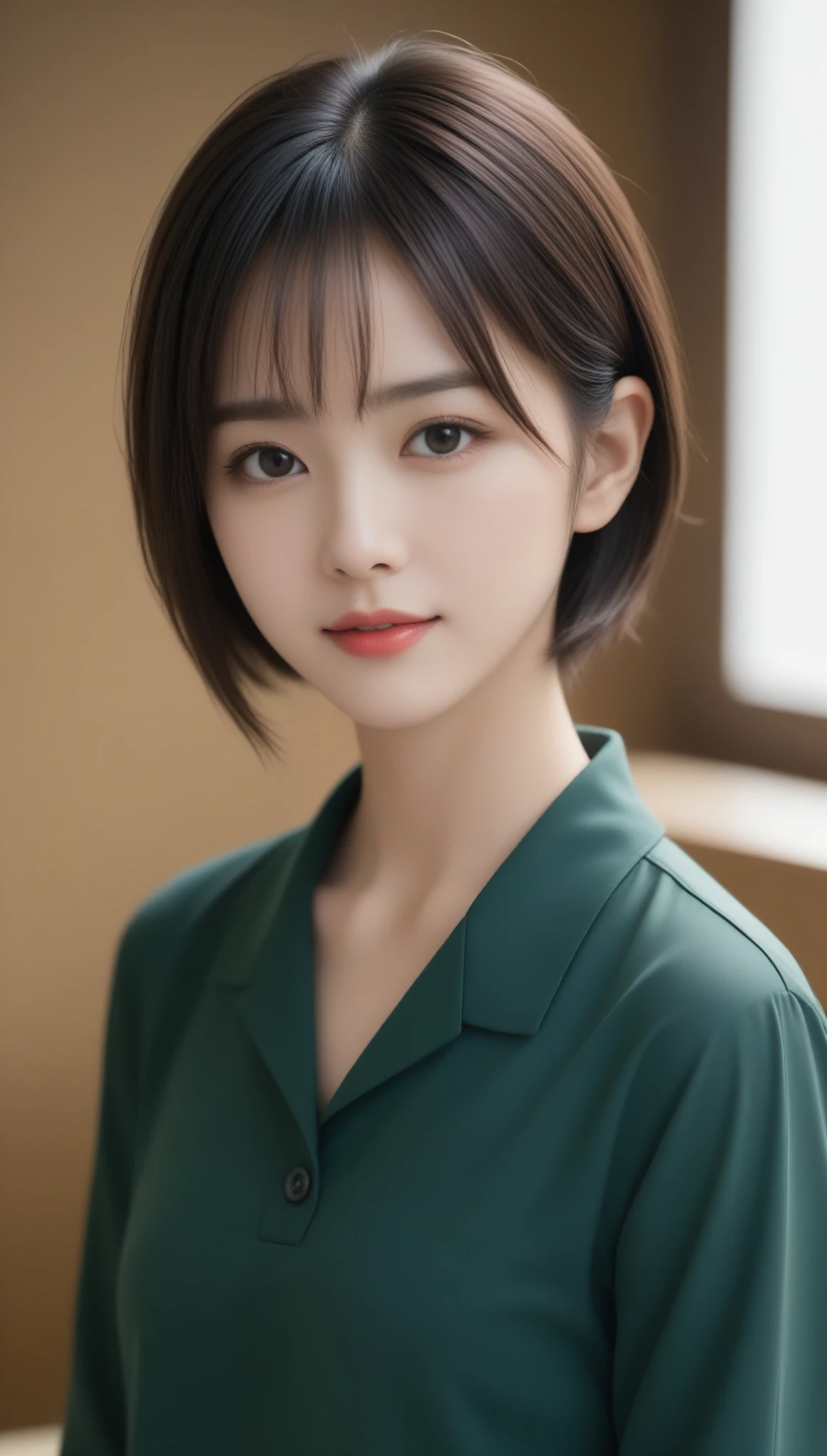 8k, Ultra-high resolution, Highest quality, masterpiece, 三分割法によるphotograph,Surreal, photograph, 1 Girl, (16 years old:1.3), pretty girl, Cute Face, Beautiful eyes in every detail, 細かくdetailedに,masterpiece,One Girl:1.2,Japan Female Teachers,ull body,light smile,Black short hair,Bob with bangs,The World of Metal Gear Solid,(印象派の美しい少女のPortraiture),(Impressionist light and colour), (next generation special forces:1.3),(Warrior,Camouflage,Beautiful dark eyes, So cute and beautiful,16 years old, ), (smile:0.8),Sharp contours,Looking down, (High-tech special forces), ((Nuclear aircraft carrier)),indoor, Light from above, Low contrast, (Side view),, Perfect and beautiful face ,完璧でCute Face, Skin with attention to detail, Perfect limbs、Narrow waist,Looking at the audience,(((Ideal body type))),A cup small breasts :2,Portraiture:2,Perfect Anatomy,鮮明なdetailed,detailed,Surreal,Light and shadow,glowing