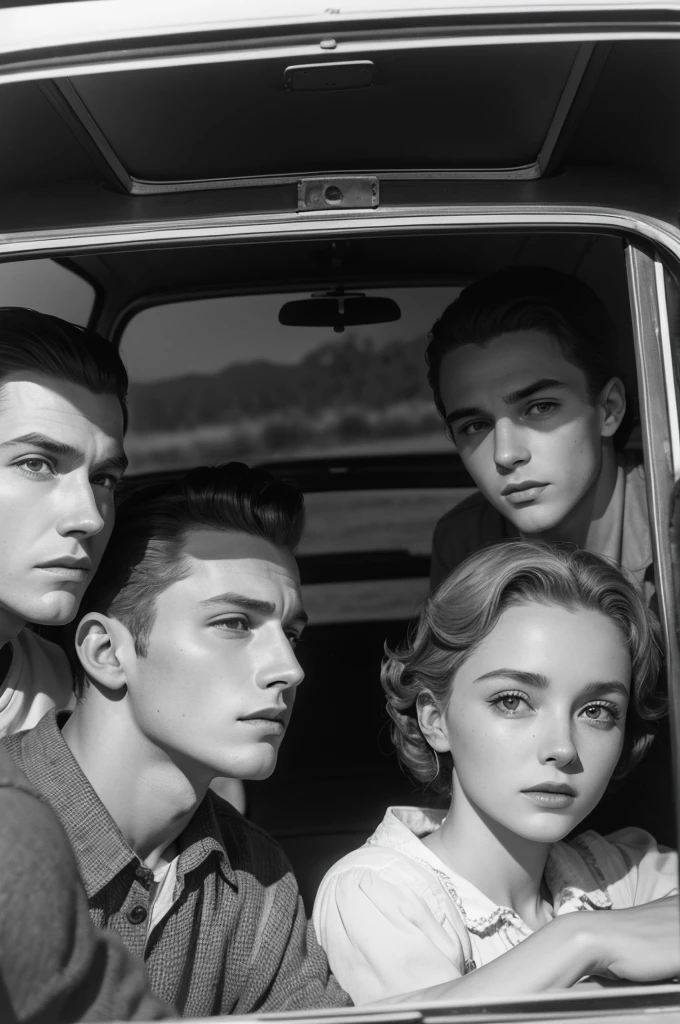 In 1953, six brothers and Helena were traveling in a white Fargo truck on a dirt road at night,.