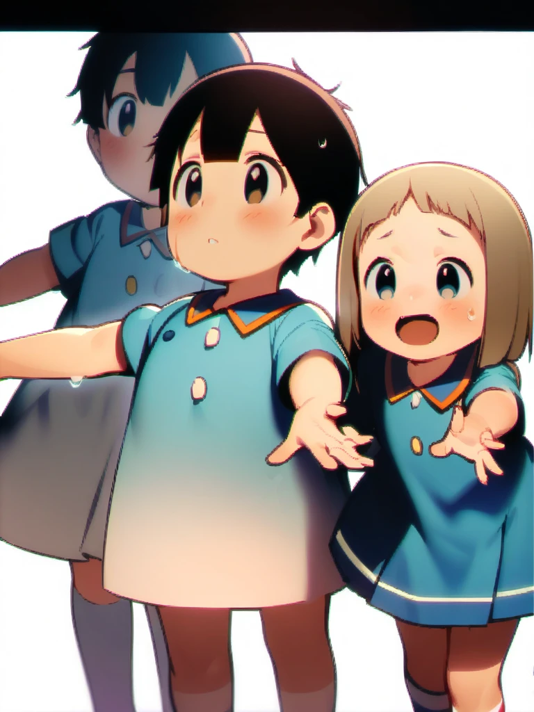 (((,))) (((The kids,))) Lolicon'ody,((Perfect body,))((so beautiful,))((high quality,)), (Sweaty,) (My whole body is wet,) blush,saliva, vapor,((((shimakaze \\(Kantai Collection\\) ,Elbow hand pockets,Striped knee socks,High leg panties,Very shot blue pleated skirt,boots)))),collar,Browsing Caution,Nipples,((Front view,throw, View your viewers,)),Pussy,Are crying,tears,Browsing Caution,smile,Open your crotch in a squatting position to show off your crotch,Peace sign with both hands,Face and whole body wet with sweat and semen,Blonde,Brown Eye,she grits her teeth and glares, With a look of disgust,