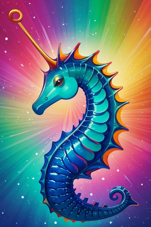 Seahorse colorful colors