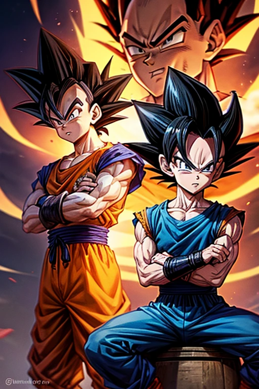 sleeved, dragonball, son goku and vegeta