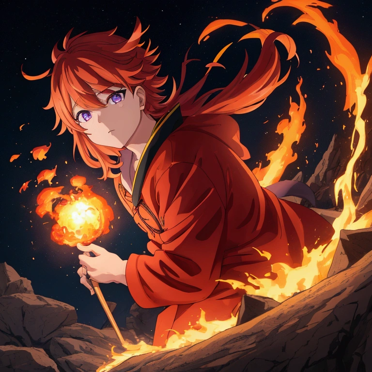 ((Highest quality,8k，Absurd Resolution，16K, masterpiece: 1.3))Devil Man，火のTemple，Guardian，Temple，A figure that holds flames，Devil Manの体は赤やオレンジの色合い，炎やmagmaの模様が浮かび上がっています，炎の力がDevil Manの体に宿っている様子がPerformance，Burning volcano and lava，背景にはBurning volcano and lavaの流れが描かれている，Area Roughness々しさと神聖さをsymbol，A weapon that controls the power of fire，He has a flaming stick in his hand.，Demonstrates the ability to control fire，厳かなPerformanceとposture，Performanceは厳かで力強く堂々posture，A sense of mission to protect territory，The Holiness of the Kingdom，神聖なDevil Man,Devil Manと炎の力をsymbolするキャラクター，Devil Manと炎の調和,magma，The Appearance of God，atmosphere，Purple eyes，周囲に漂う炎の力強さをPerformanceした，力のsymbol，Detailed face，Roleplaying,Detailed eyes，Extremely detailed，Glow effect，Hyperrealistic，映画みたいなOne Scene，High resolution,Extremely detailed,Detailed Background,(Looking at the audience:1.1)，Individuality，symbol，perfection,  Very detailed,Devil ManとTempleのIndividualityな組み合わせ，characteristic，characteristicな姿，Colors and pictures with a fire theme，Devil Manのイメージを強調する要素，stop temporarily，Performance，Very detailedなテクスチャ, Beautiful Eyes，attractive，Individualityなデザイン，，Professional Configuration，One Scene，Ultra Wide Angle，Original elements，Dynamic Angle，Dynamic Lighting，Professional Color Grading，8K Ultra HD, HDR，Unique Design，One and only，A magnificent composition，One Scene，Anime Style，Studio Lighting，Ultra Wide Angle，Original elements，Detailed texture，Full body description，Dynamic Angles，Iconic，Dynamic Lighting，Professional Color Grading，original，Extreme detail，Glow effect