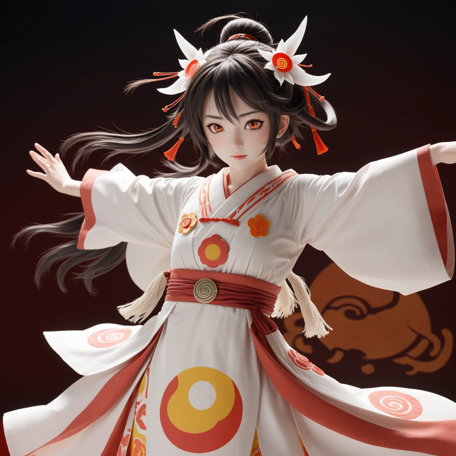 Amaterasu Omikami,High resolution, masterpiece, Highest quality
