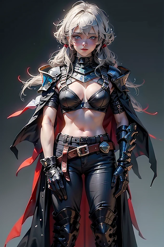 mpts copy
(((Tabletop, Highest quality, Very detailed))), Hand-drawn style, Hand-drawn style, watercolor, sketch, masterpiece, Highest quality, Super detailed, Very detailed, beautiful, (((Full body photography))), girl, , Very thin,Very small breasts, Black bikini on chest, Long black cloak, black hot pants, black belt, silver buckle, (full fingers glove:1.3), (Expressionless), (guns on belt:1.3), Black Hair, Long twin tails, (Clear blue eyes:1.4), smile, Beautiful pale skin, (Small breasts1.2), (((Black Armor))), (Her hair and cape are fluttering violently in the wind:1.1), With sword, (Simple black background), Blue flame on background, Afterimage,Ultra-realistic photos, Full Body Shot, Symmetrical Configuration, Cinema Lighting