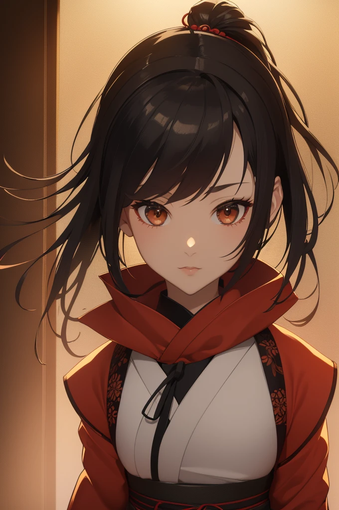 (best quality) (masterpiece) (ultra_detailed) Hu tao, slim, fit,  anime look, anime style, wearing reddish hoodie,  pov, pov(next to her), close up, beside her, pov(from side), 1girl, Solo, High Resolution, , POV, Accurate, Looking at viewer, 