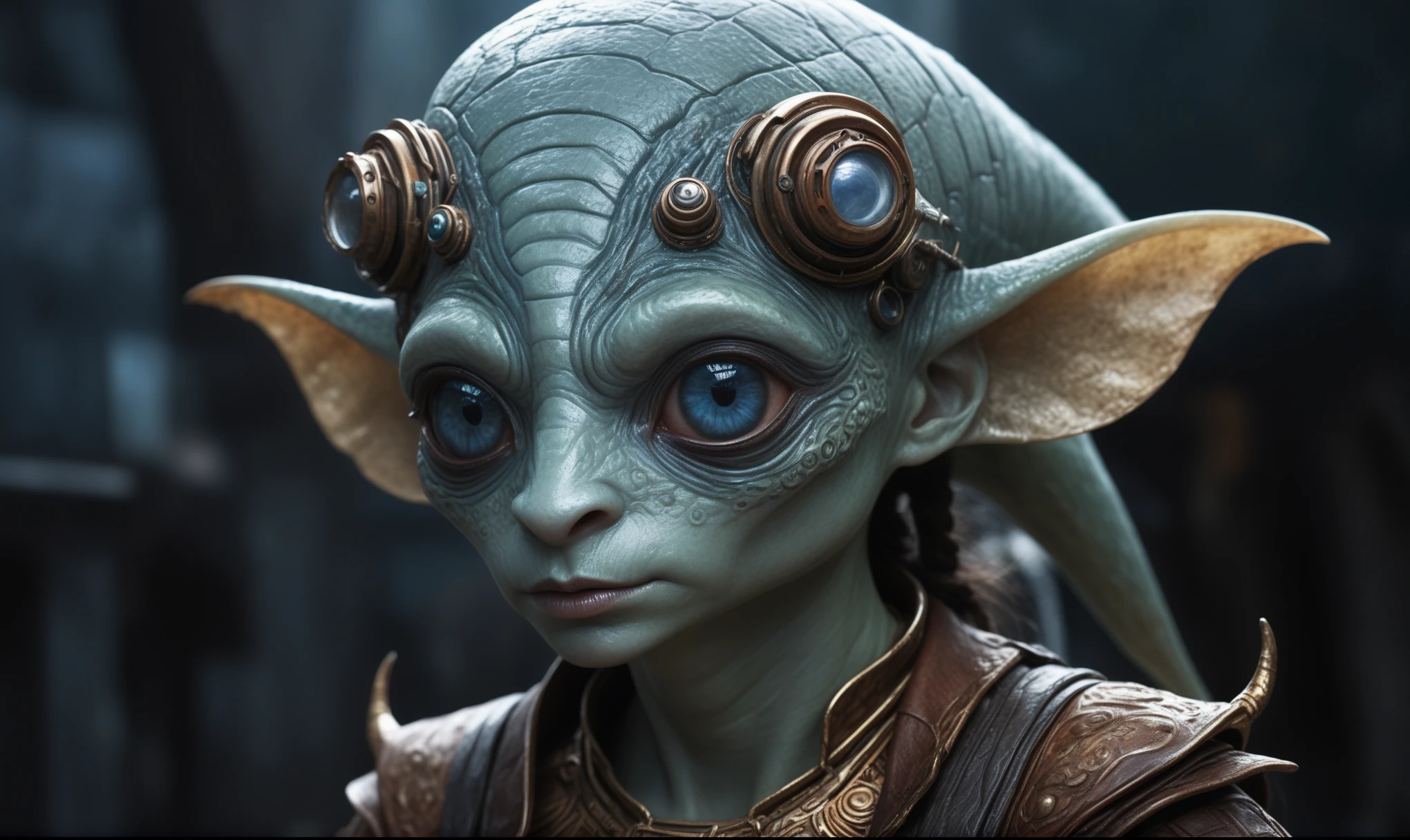 full body shot,beggar deep niobium paladium The Alien Entity,native italian babychild, wants eat,survival in criminal city of future, Technicolor,natural skin textures, hyper realism, hyper detailed,Extremely detailed,High contrast,Masterpiece,Realistic,Ultra Detailed, intricate details,realistic humid leather,extremly intricate,Epic Realistic, cinematic style,irina yermolova,high contrast,hdr,extremely detailed, deep night landscape,masterpiece,intricate details,faded,eyes extremely detailed, high detailed eyes,8k resolution,RAW,retina, Nikon Z9,China,baby orc, Guangxi Zhuang of China,tkt style,ears perfect, Elf,transition between two art styles, Ink painting to photorealism, Double contact, X-ray, Creative, vivid light, masterpiece, fantasy, Abstract, Surrealism, super detailed, high resolution, stop:35;(((creature with a spectral and ghostly appearance)). Her skin is pale, almost translucent,ancient rock paintings of the first people,sharkfish's leather,In a vibrant and mesmerizing artwork, a hot air soars through the layers of clouds, revealing a colossal and enigmatic cityscape nestled within. The buildings in this ethereal city are adorned with intricate details and exude an aura of mystery. Above the cityscape, lend an enchanting touch to the scene. steampunk. The intricate mechanics create a sense of wonder and fascination, as if stepping into a dreamlike realism