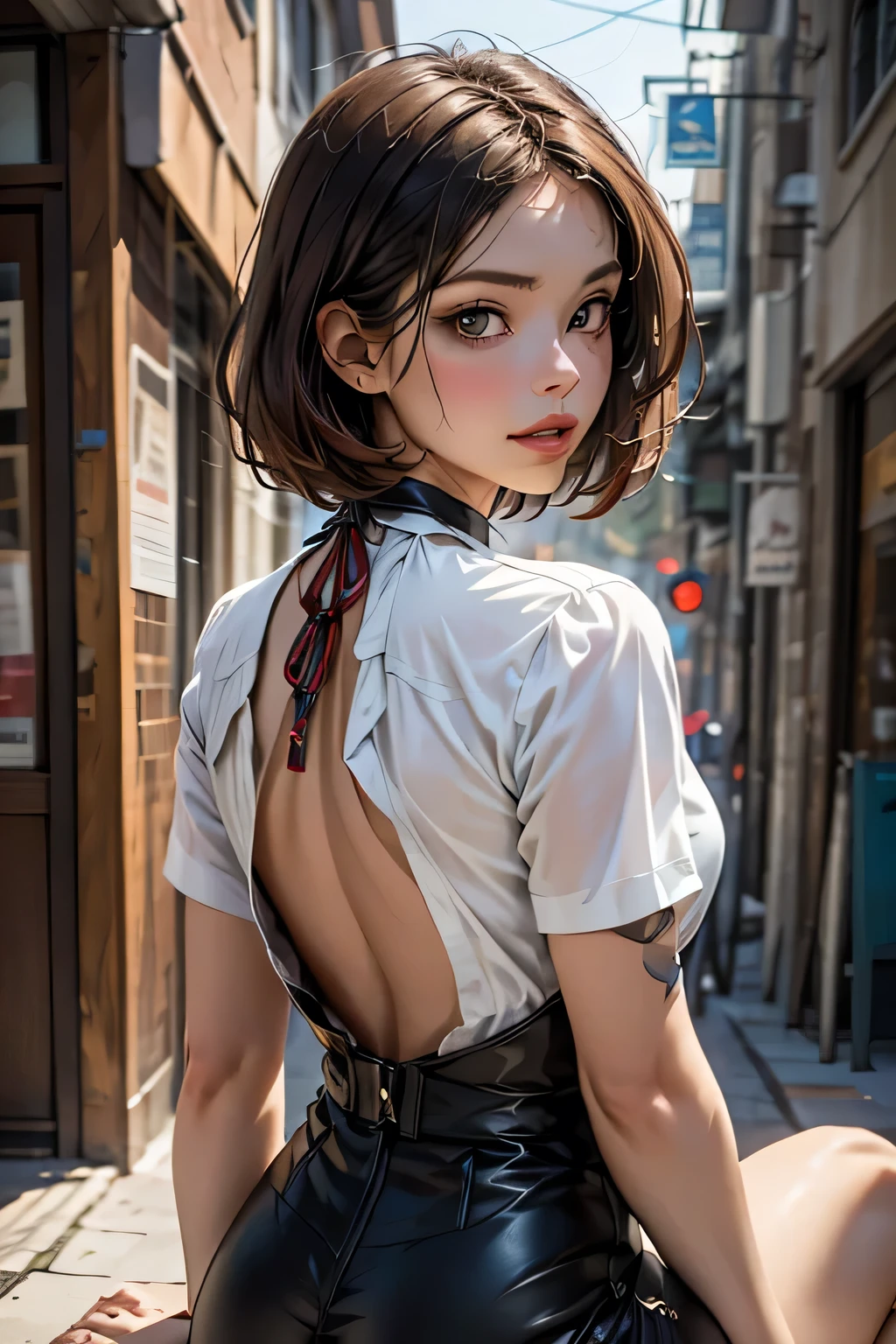 (((masterpiece))), (((Highest quality))), ((Very detailedな)), (Very detailed CG illustration), ((Very delicate and beautiful)),Cinematic Light,((One mechanical woman)),alone,Big Breasts,whole body,(Machine made joints:1.2),((Mechanical marginal vessels connect to the duct),((Mechanical cervical spine attached to the neck)),(Sitting),Expressionless,(Wires or cables attached to the neck:1.2),(Overhead wires and cables:1.2)(Character Focus),sf,Very detailed,colorful,Most detailed, Very detailed, Vibrant appearance, Creative Action, Very detailed, Imaginative, Sensual, Any, Highest quality, Skin Texture, Intricate details, (Cinematic Lighting), RAW Photos, 8k, masterpiece,Highest quality,Very detailedな,Very detailedイラスト,Very detailed,Intricate details,High resolution,超Intricate details,Very detailed 8k cg wallpaper,