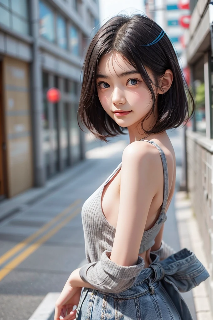 ((Downtown in Phuket)), (Walking along the street), (masterpiece:1.3), light makeup, red lips, beautiful hair, Black hair, (Medium hair:1.3), elegant, soft lighting, Very fine details, masterworks, authentic texture, perfect work, (1 girl), (One Woman), 16k, high resolution, exquisite features, brown eyes, (Ultra-high resolution eye:1.1), Japanese idol, beautiful face, ((artists work)), (photorealism:1.2), (gentle smile like a goddess), attractive, well-shaped breasts, beautiful cleavage, shiny skin, smooth skin, BREAK, (dark blue dirndl:1.3), (Traditional German Costume), BREAK, earrings, necklace, BREAK, Full-body, sitting position, (Walking through the weekend market), (Model pose with legs apart), BREAK, Place your hands behind your back, (Asking for a kiss:1.2), (lovely smile), shoot from front, (Close up:1.2), Squat your legs apart, POV from below