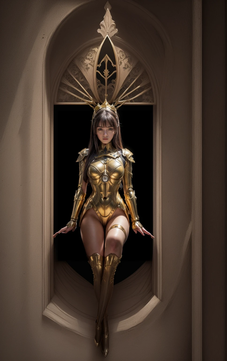 Empress sitting on her throne