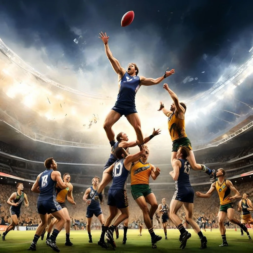 arafed image of a group of people playing a game of football, award winning sports photography, sports photography, sport photography, high-speed sports photography, profile pic, by Elizabeth Durack, by Lee Gatch, true realistic image, by Wayne England, sports broadcast, edited, by Gavin Nolan, sports, key art, wide angle dynamic action shot